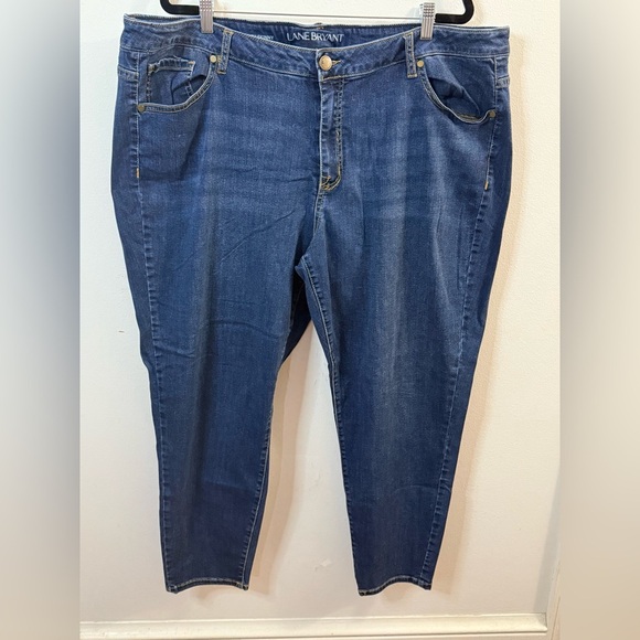 Lane Bryant Women's Skinny Jeans Med Wash Size 26 S Mid-Rise Super Stretch - Picture 1 of 4